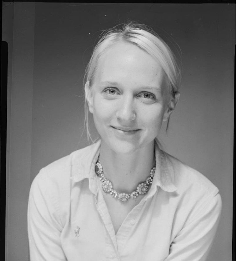 Black and white photo of Emily Noe